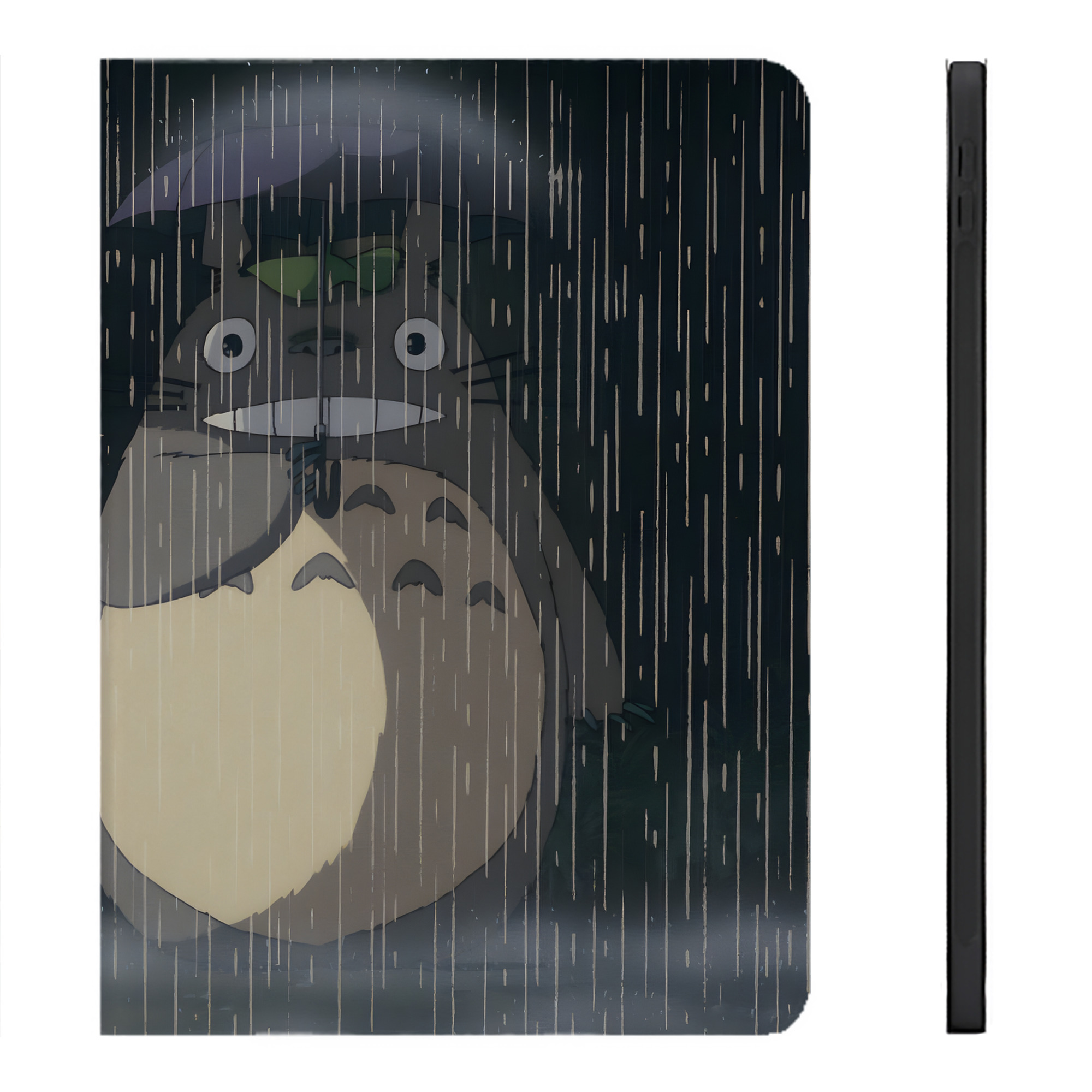 （画像用） となりのトトロ 草壁メイ 草壁サツキ My Neighbor Totoro Satsuki Kusakabe Mei Kusakabe IPadケース ペンホルダー付き ブックスタイルデザイン